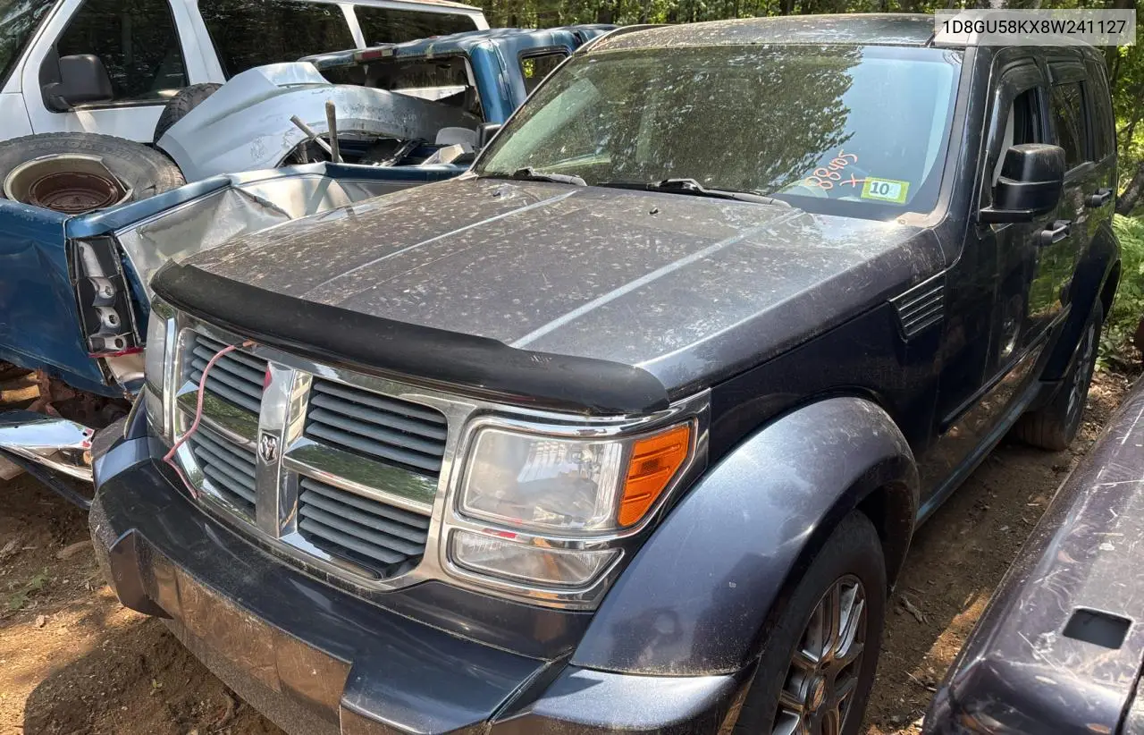 2008 Dodge Nitro Slt VIN: 1D8GU58KX8W241127 Lot: 61016365
