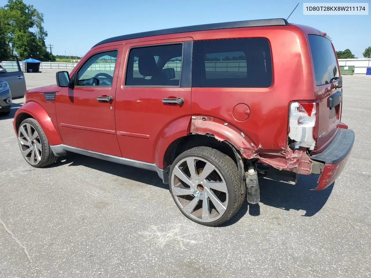 2008 Dodge Nitro Sxt VIN: 1D8GT28KX8W211174 Lot: 61146985