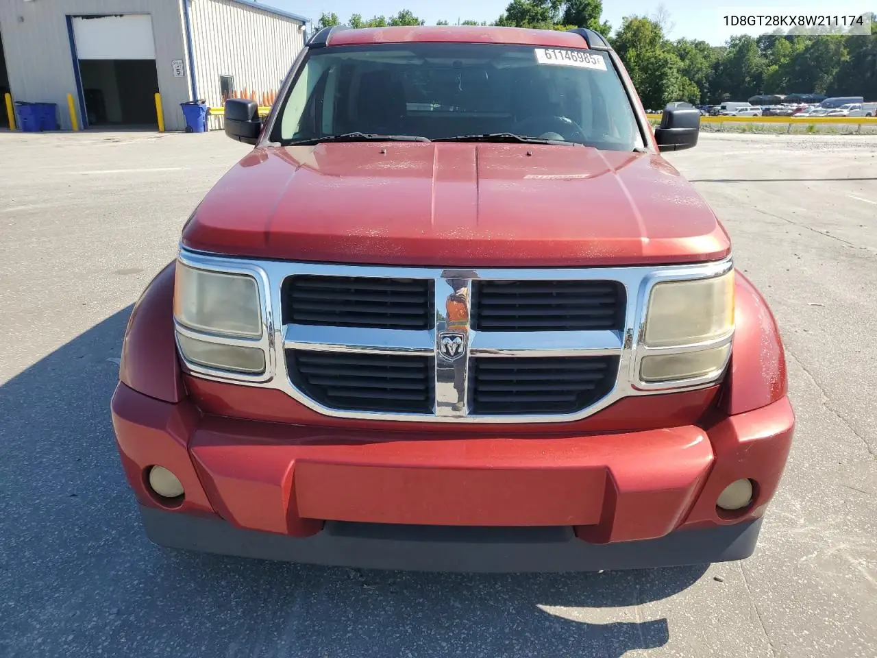 2008 Dodge Nitro Sxt VIN: 1D8GT28KX8W211174 Lot: 61146985