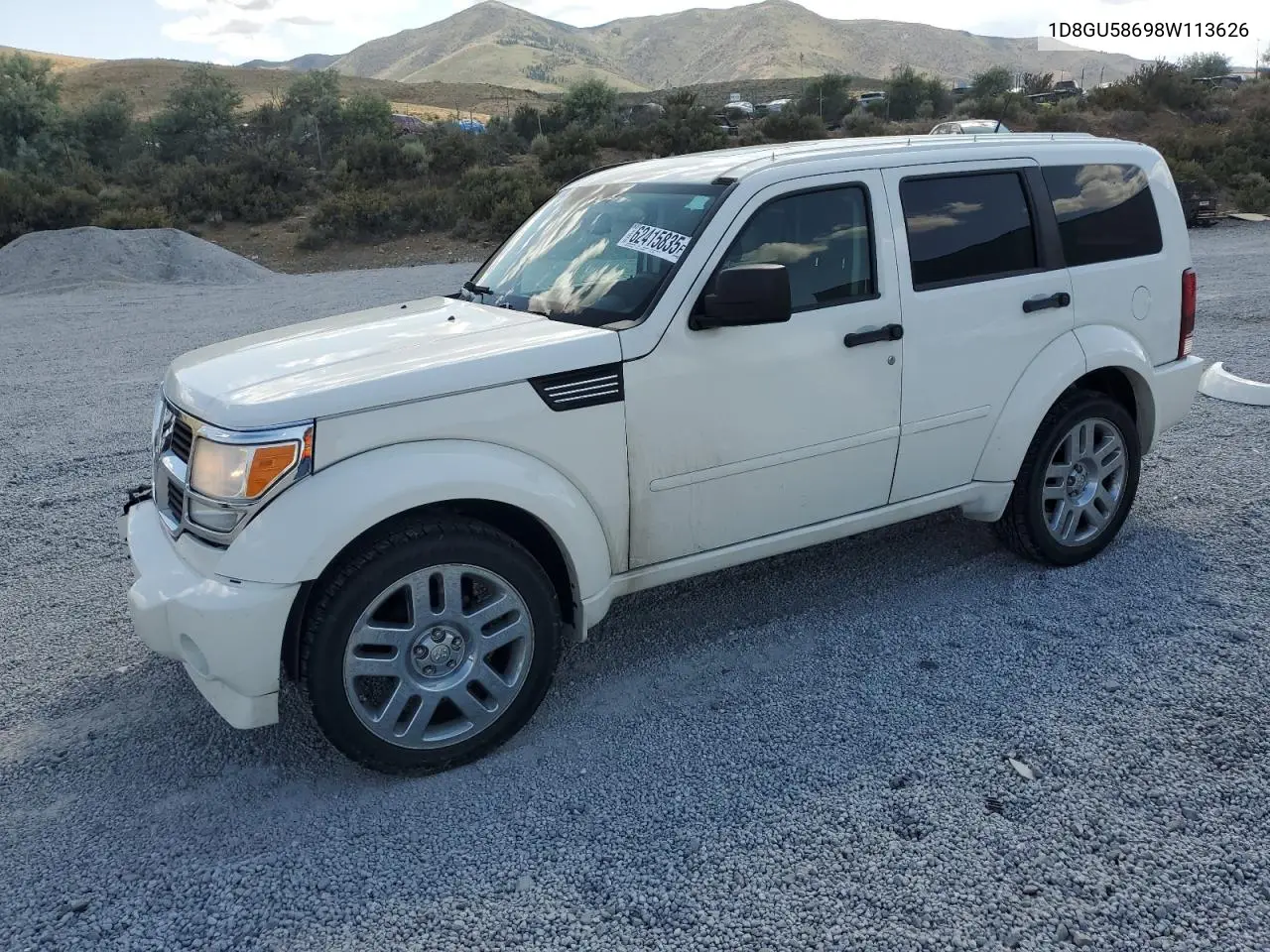 2008 Dodge Nitro R/T VIN: 1D8GU58698W113626 Lot: 62415835