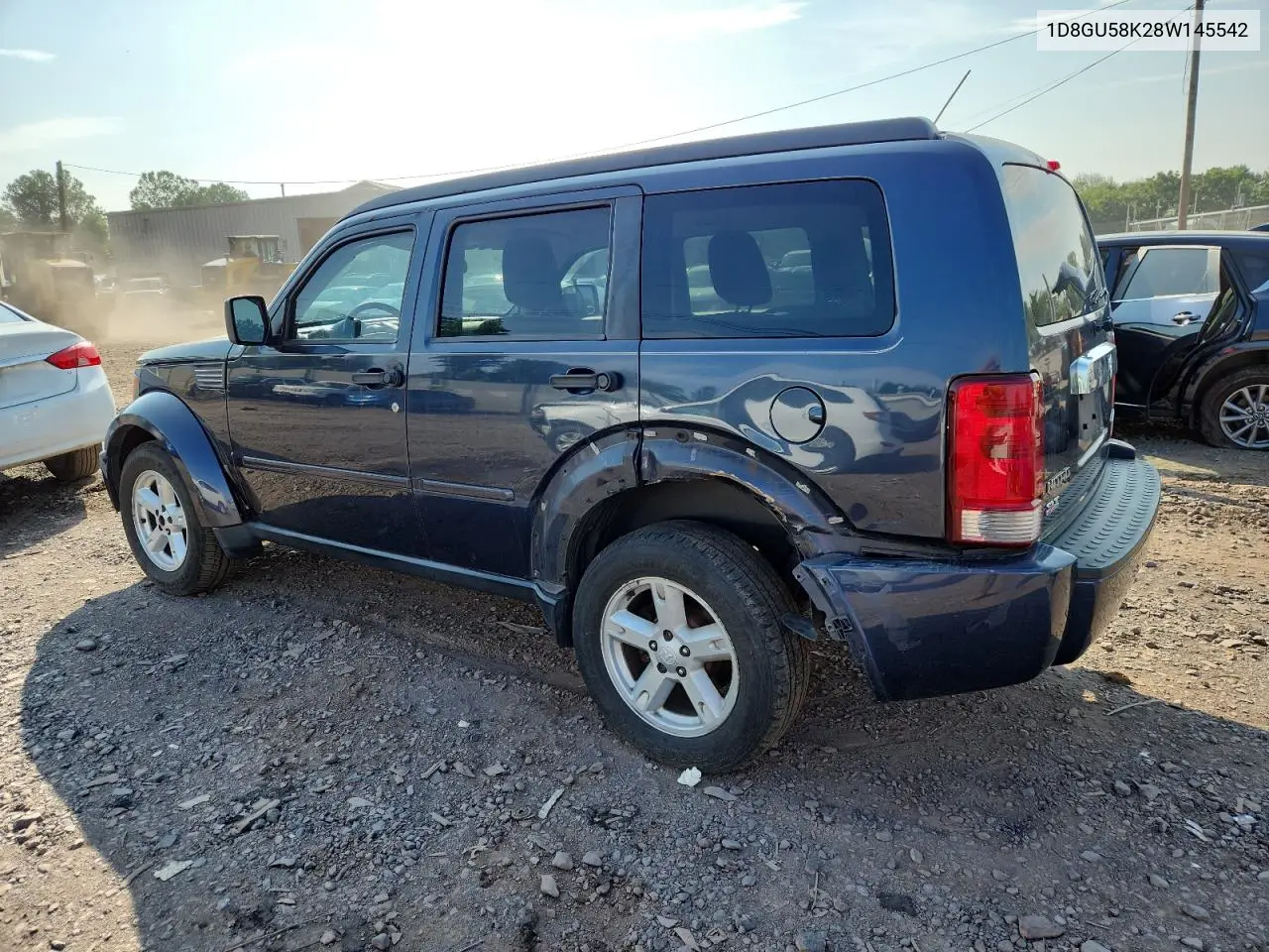 2008 Dodge Nitro Slt VIN: 1D8GU58K28W145542 Lot: 62564065