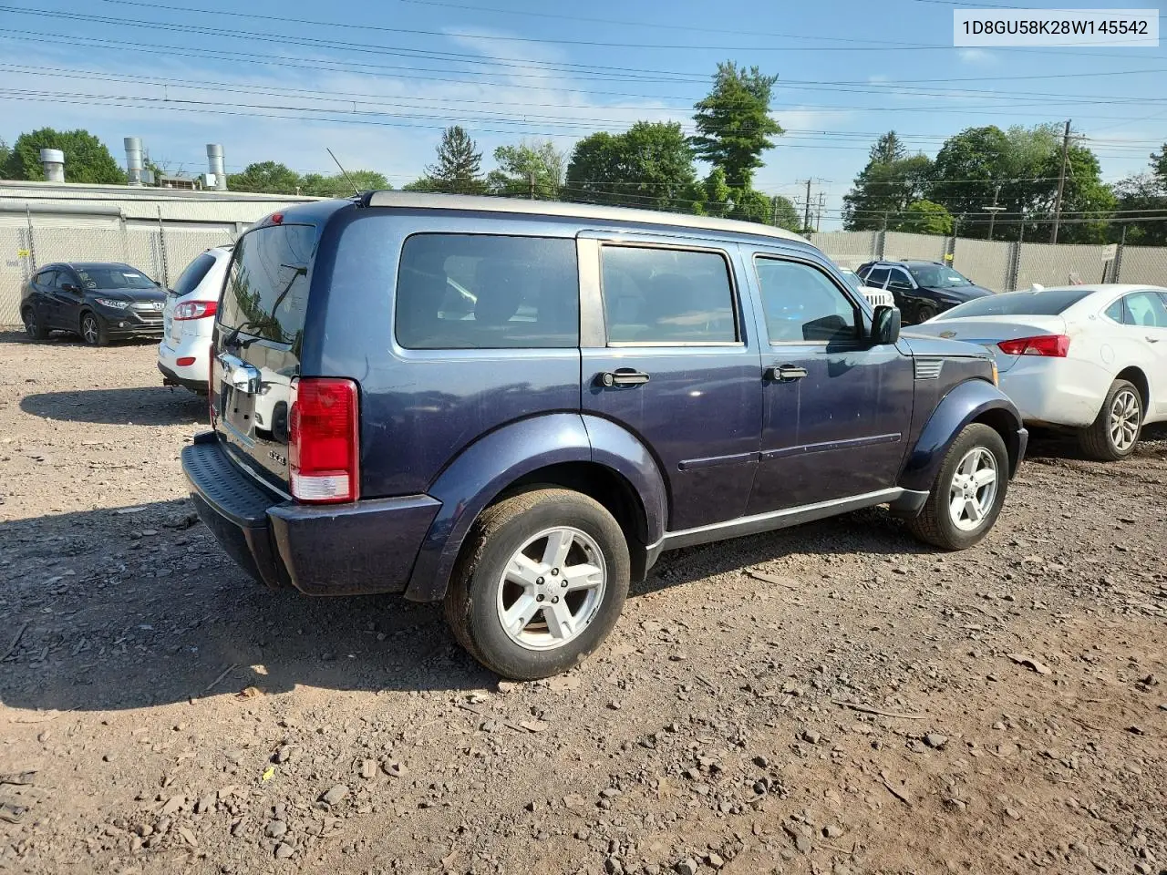 2008 Dodge Nitro Slt VIN: 1D8GU58K28W145542 Lot: 62564065
