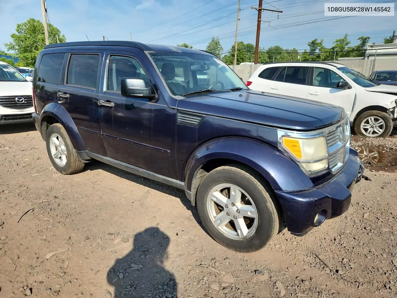 2008 Dodge Nitro Slt VIN: 1D8GU58K28W145542 Lot: 62564065