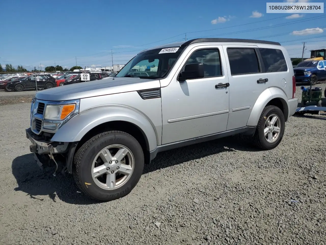 2008 Dodge Nitro Sxt VIN: 1D8GU28K78W128704 Lot: 62946085