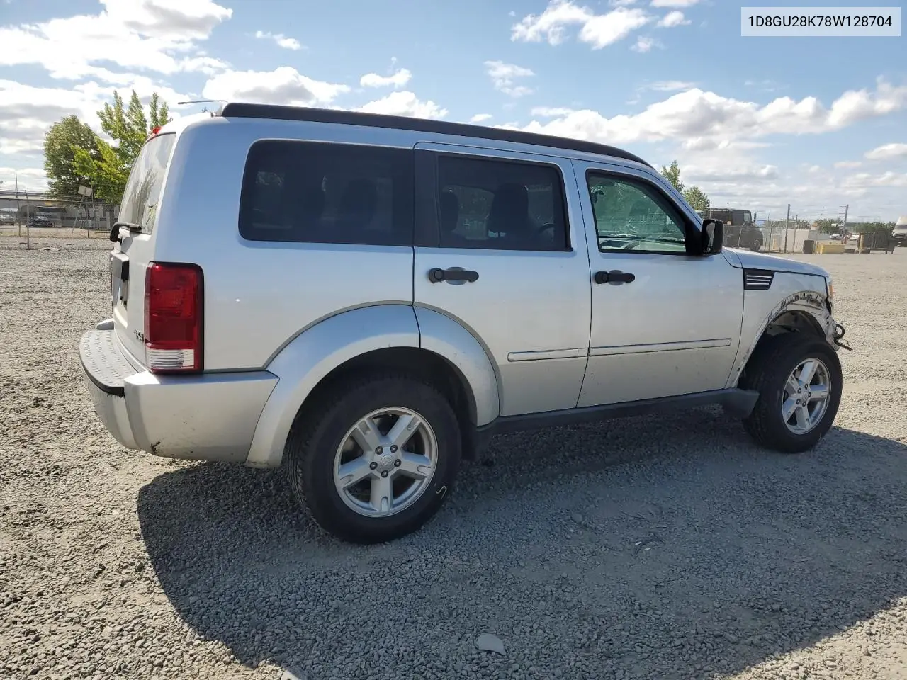 2008 Dodge Nitro Sxt VIN: 1D8GU28K78W128704 Lot: 62946085