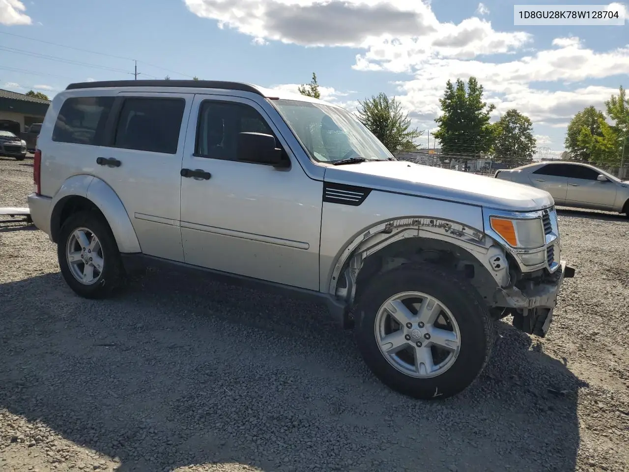 2008 Dodge Nitro Sxt VIN: 1D8GU28K78W128704 Lot: 62946085