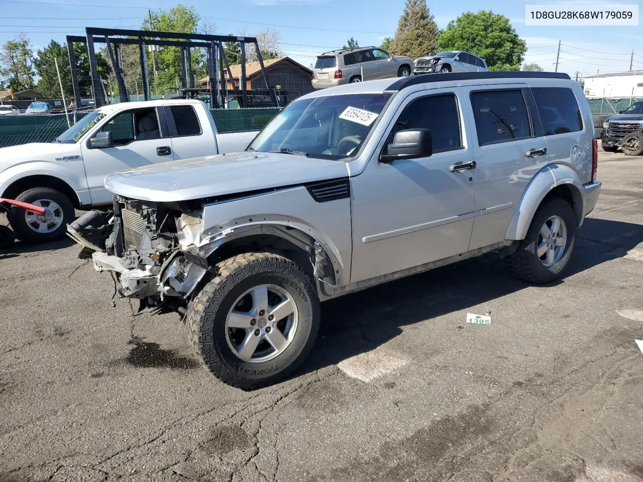 2008 Dodge Nitro Sxt VIN: 1D8GU28K68W179059 Lot: 63594125