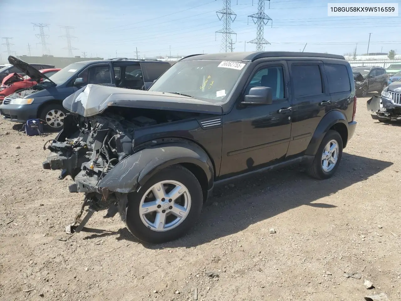 2009 Dodge Nitro Slt VIN: 1D8GU58KX9W516559 Lot: 56062755