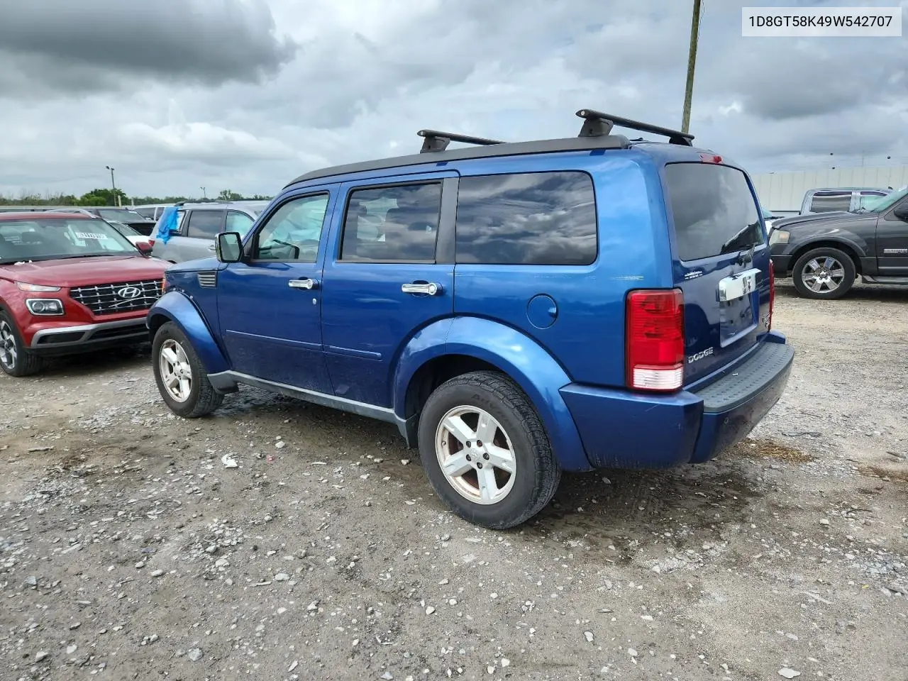 2009 Dodge Nitro Slt VIN: 1D8GT58K49W542707 Lot: 62827035