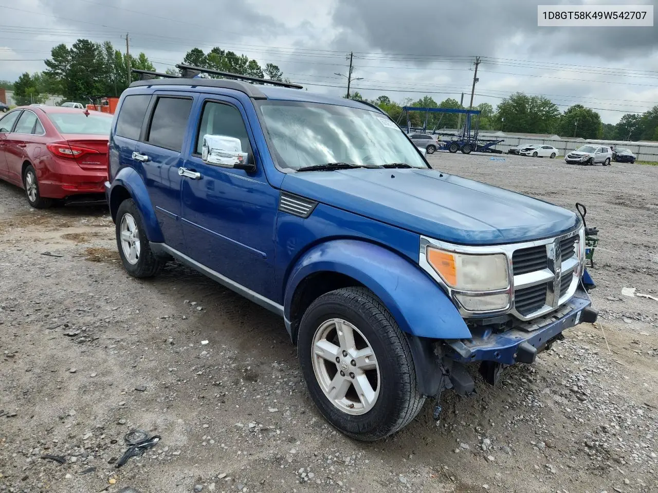 2009 Dodge Nitro Slt VIN: 1D8GT58K49W542707 Lot: 62827035