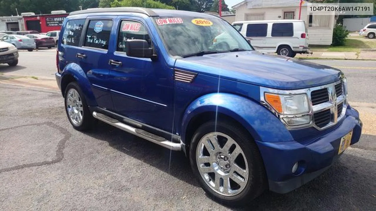 2010 Dodge Nitro Se VIN: 1D4PT2GK6AW147191 Lot: 56058732