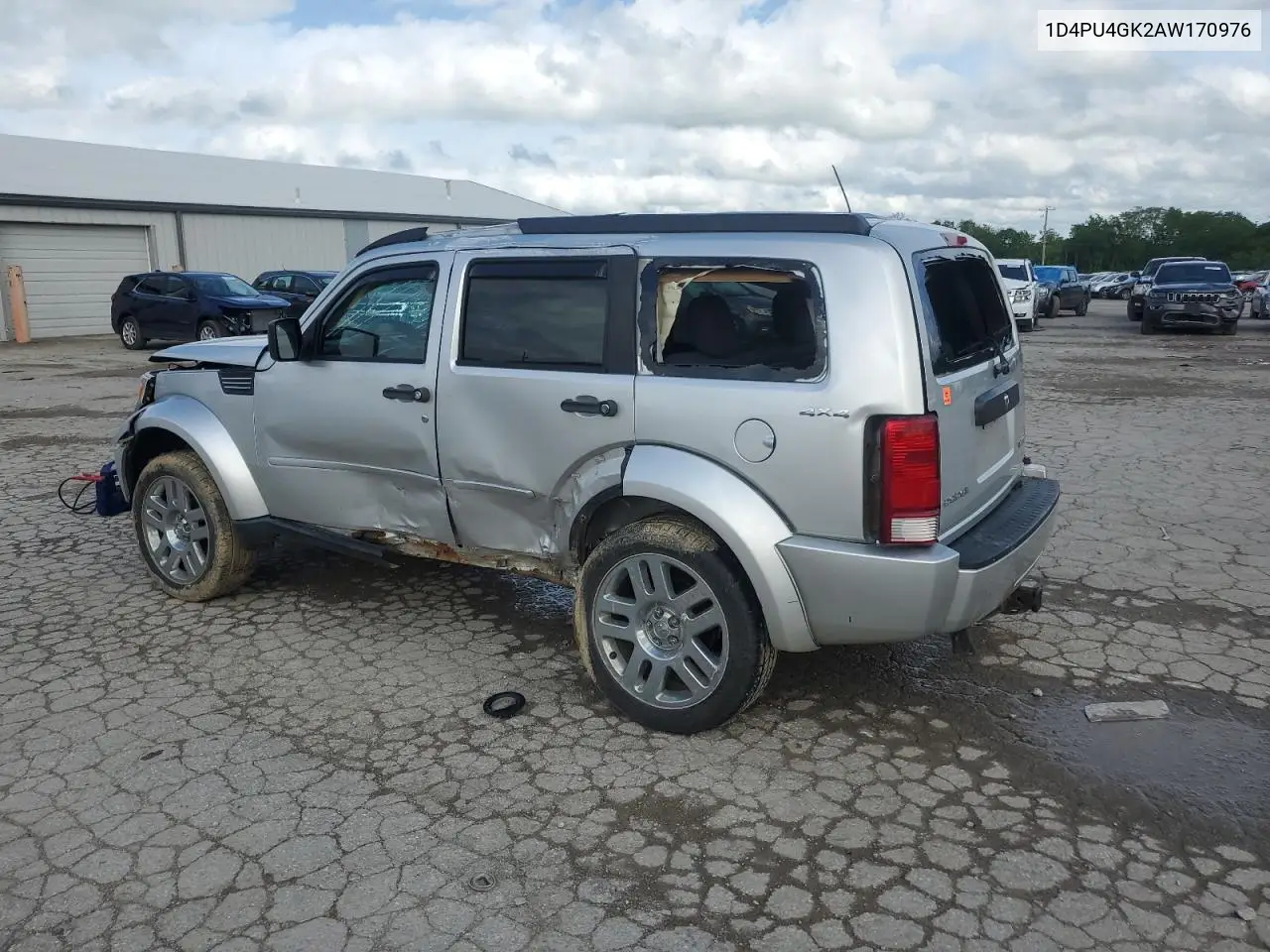 2010 Dodge Nitro Heat VIN: 1D4PU4GK2AW170976 Lot: 57406765
