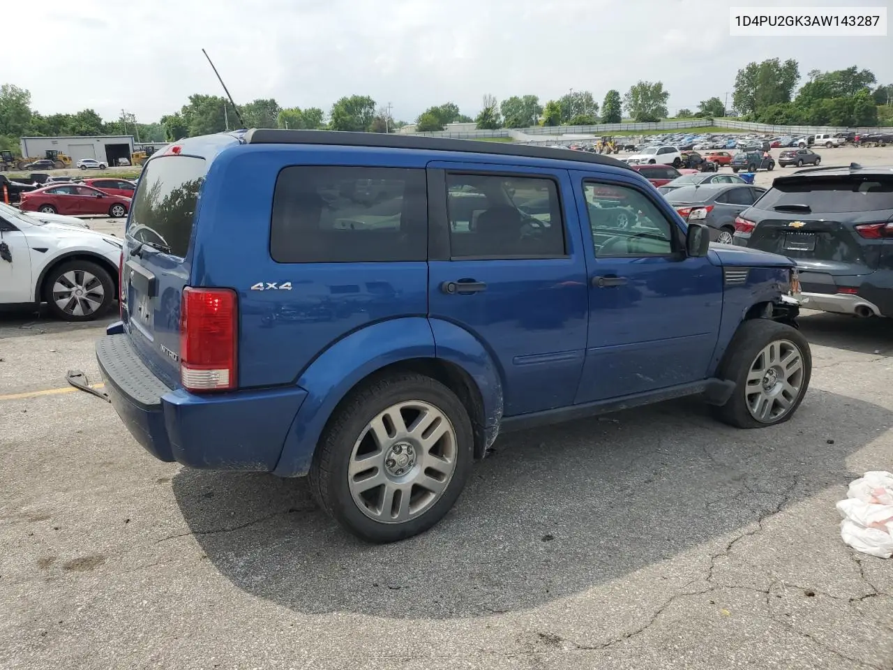 2010 Dodge Nitro Se VIN: 1D4PU2GK3AW143287 Lot: 59537975