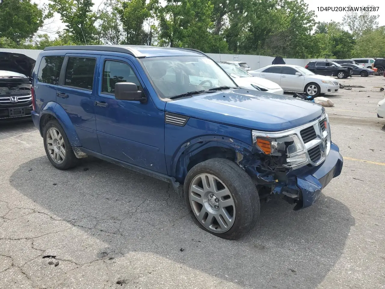 2010 Dodge Nitro Se VIN: 1D4PU2GK3AW143287 Lot: 59537975