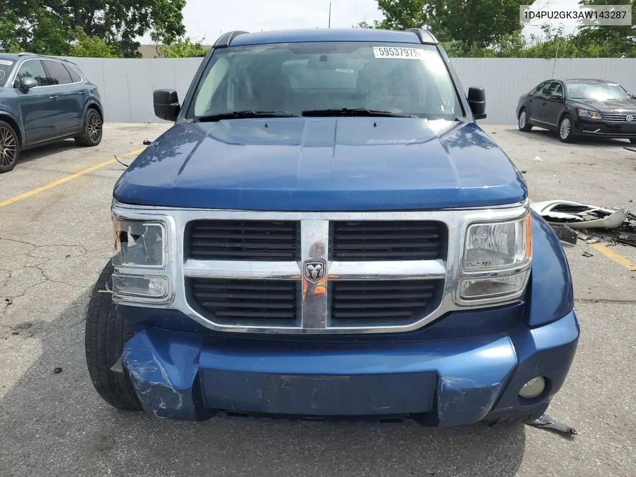 2010 Dodge Nitro Se VIN: 1D4PU2GK3AW143287 Lot: 59537975