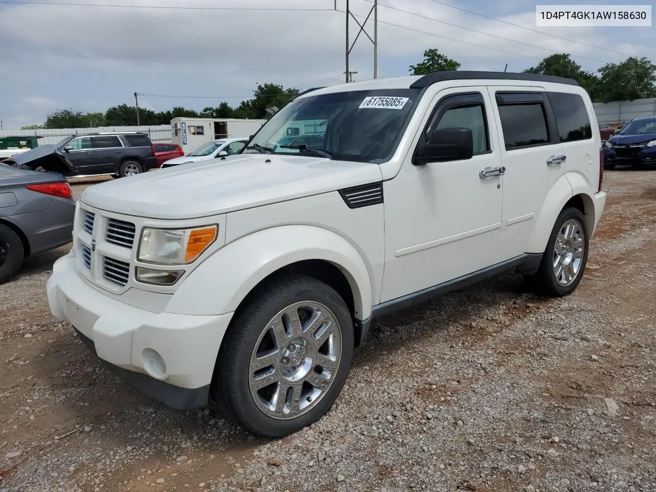 2010 Dodge Nitro Heat VIN: 1D4PT4GK1AW158630 Lot: 61755085