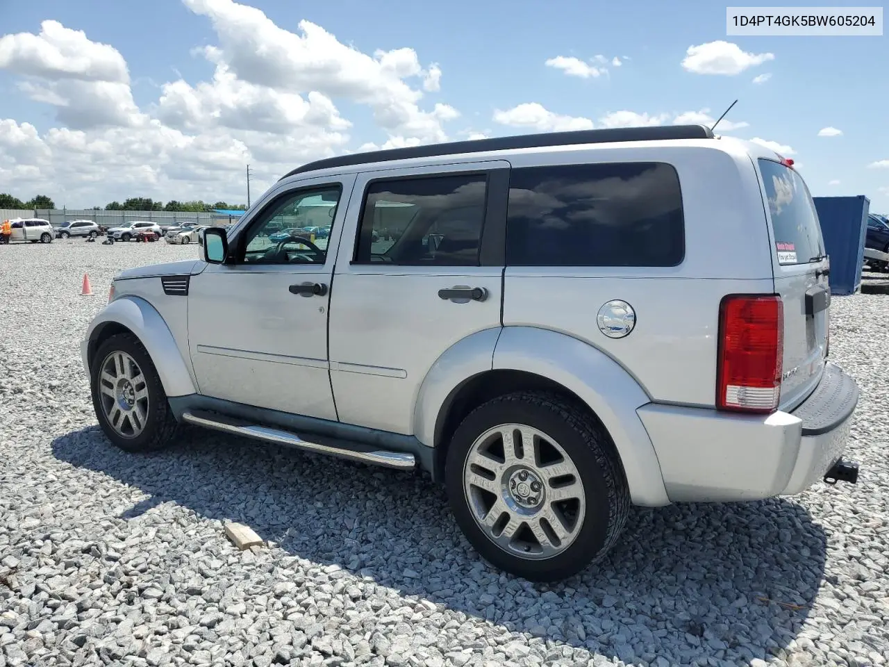 2011 Dodge Nitro Heat VIN: 1D4PT4GK5BW605204 Lot: 52677235