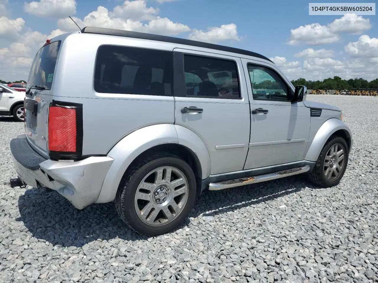 2011 Dodge Nitro Heat VIN: 1D4PT4GK5BW605204 Lot: 52677235