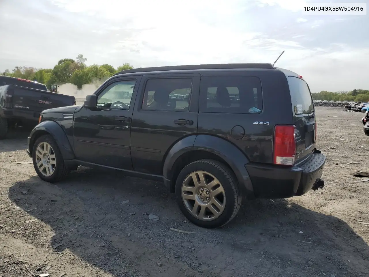 2011 Dodge Nitro Heat VIN: 1D4PU4GX5BW504916 Lot: 55803015