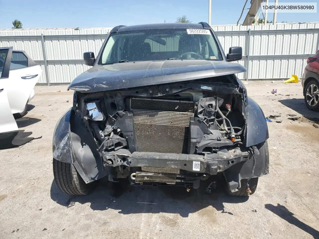 2011 Dodge Nitro Heat VIN: 1D4PU4GK3BW580980 Lot: 56222595