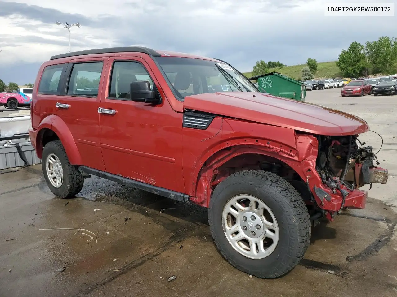 2011 Dodge Nitro Se VIN: 1D4PT2GK2BW500172 Lot: 60793325