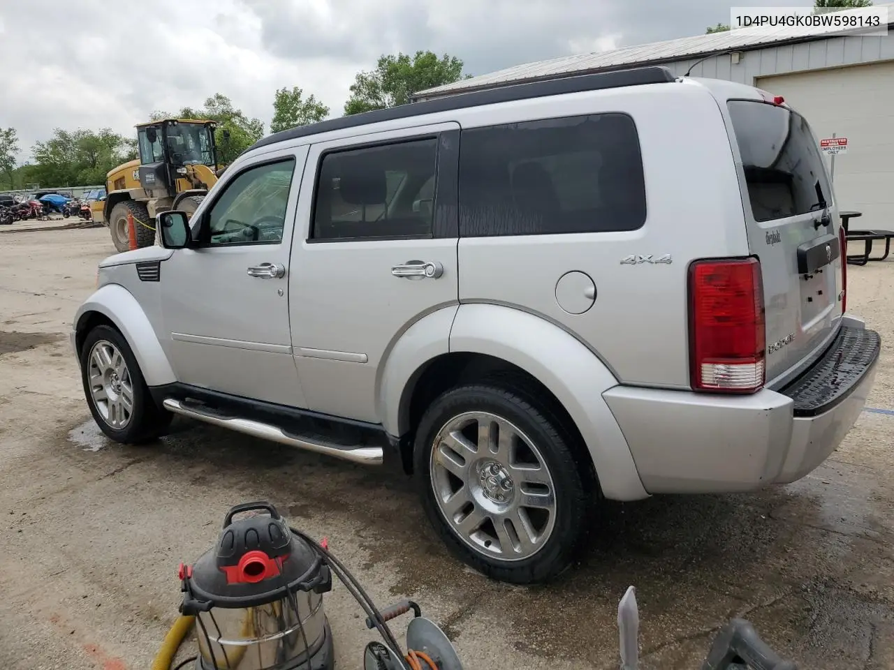 2011 Dodge Nitro Heat VIN: 1D4PU4GK0BW598143 Lot: 60830015