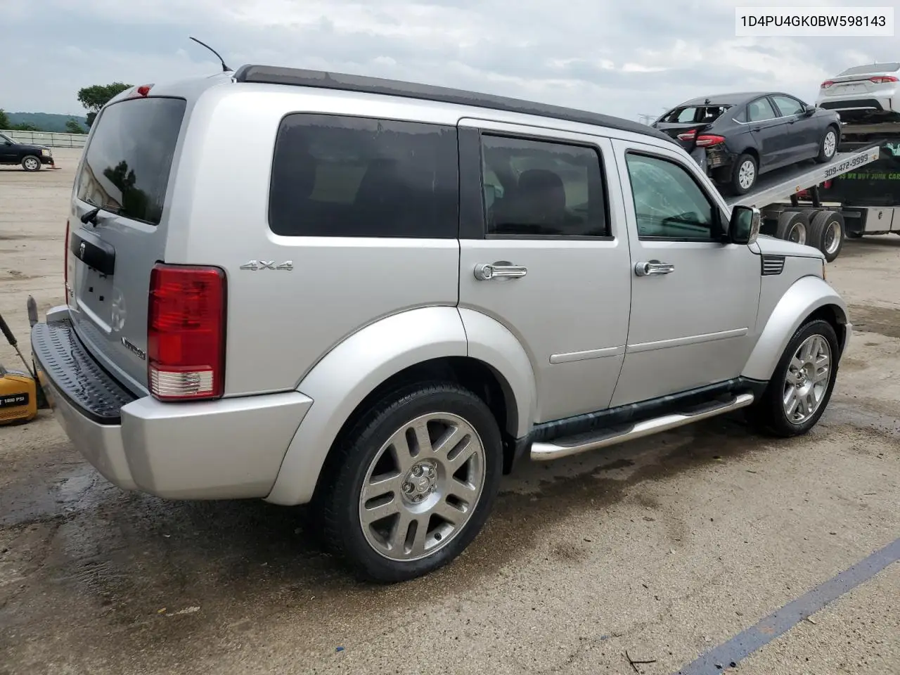 2011 Dodge Nitro Heat VIN: 1D4PU4GK0BW598143 Lot: 60830015