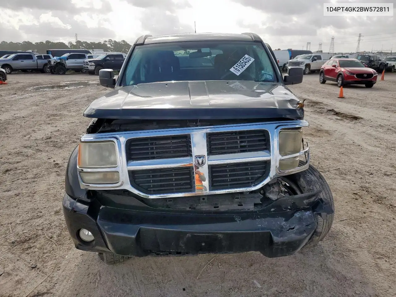 2011 Dodge Nitro Heat VIN: 1D4PT4GK2BW572811 Lot: 61505435