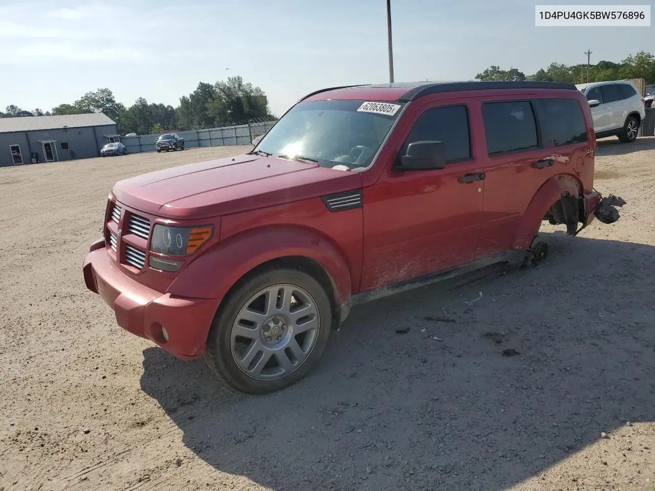 2011 Dodge Nitro Heat VIN: 1D4PU4GK5BW576896 Lot: 62063805