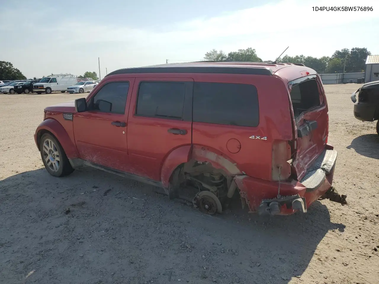 2011 Dodge Nitro Heat VIN: 1D4PU4GK5BW576896 Lot: 62063805