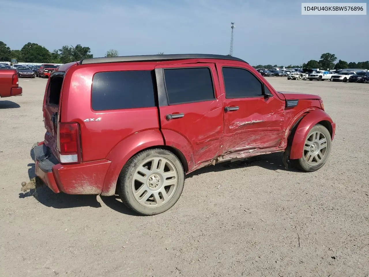 2011 Dodge Nitro Heat VIN: 1D4PU4GK5BW576896 Lot: 62063805