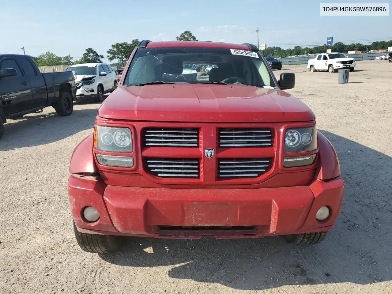 2011 Dodge Nitro Heat VIN: 1D4PU4GK5BW576896 Lot: 62063805