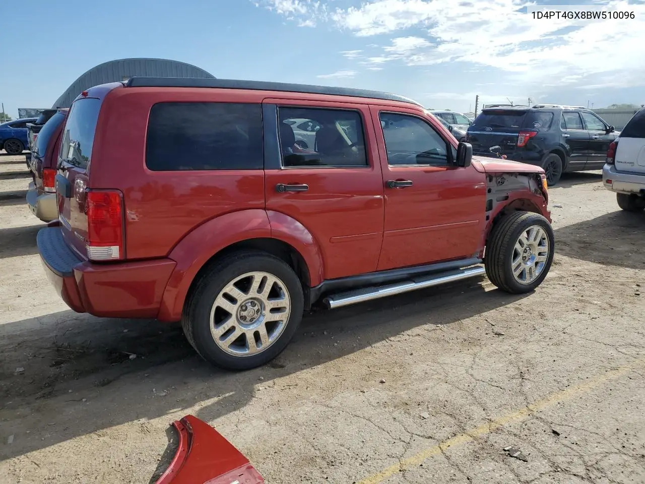 2011 Dodge Nitro Heat VIN: 1D4PT4GX8BW510096 Lot: 62066875