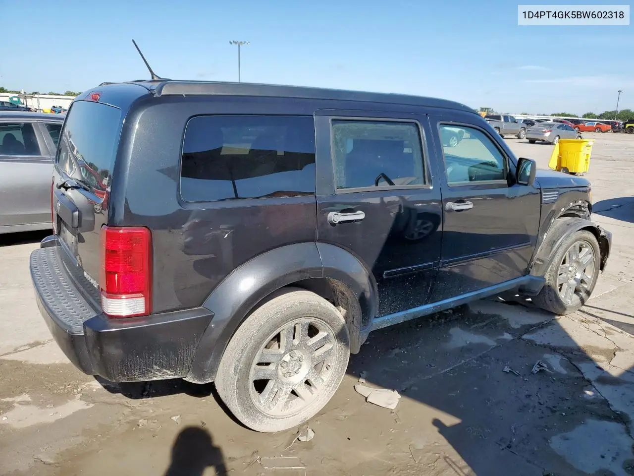 2011 Dodge Nitro Heat VIN: 1D4PT4GK5BW602318 Lot: 62855275