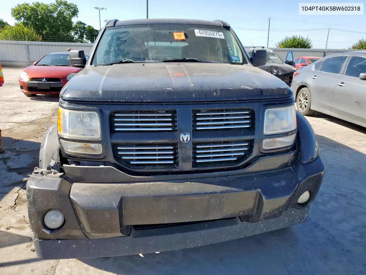 2011 Dodge Nitro Heat VIN: 1D4PT4GK5BW602318 Lot: 62855275