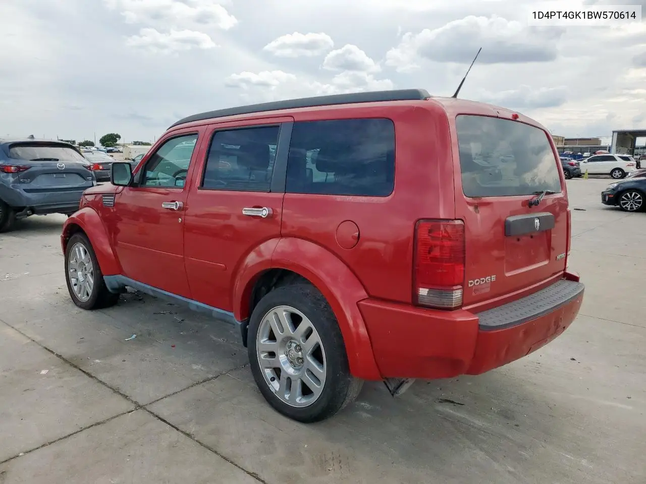 2011 Dodge Nitro Heat VIN: 1D4PT4GK1BW570614 Lot: 63463635