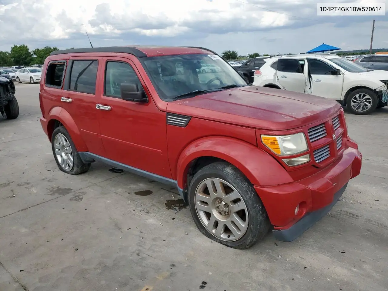 2011 Dodge Nitro Heat VIN: 1D4PT4GK1BW570614 Lot: 63463635