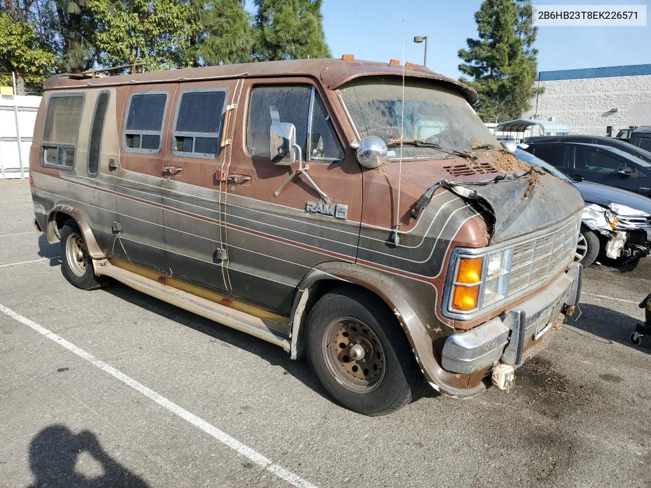 1984 Dodge Ram Van B250 VIN: 2B6HB23T8EK226571 Lot: 87110724