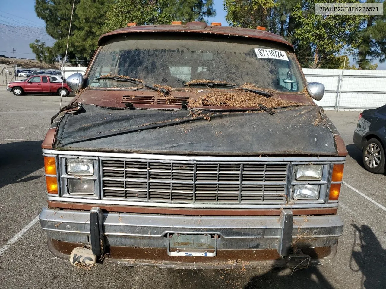 1984 Dodge Ram Van B250 VIN: 2B6HB23T8EK226571 Lot: 87110724