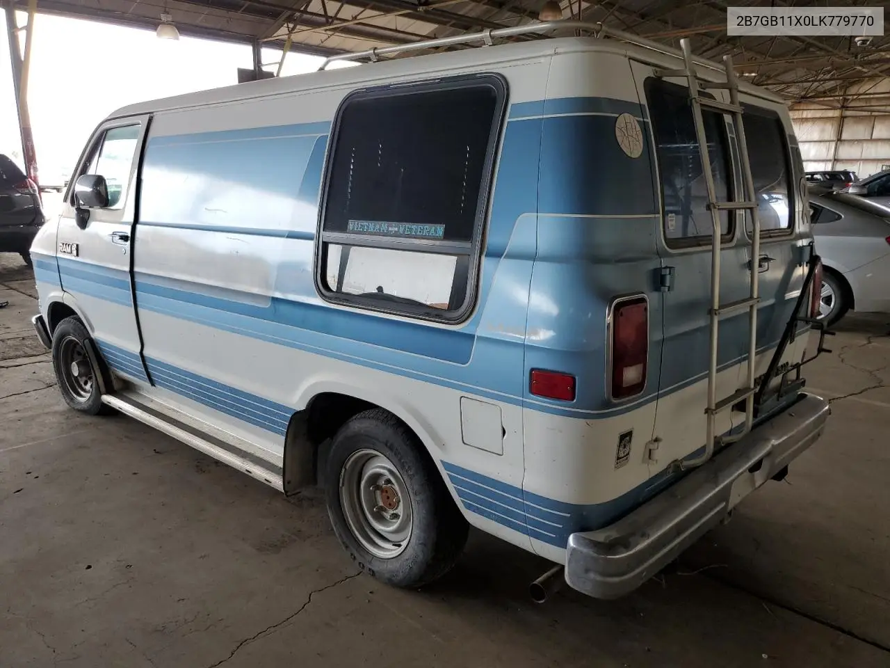 1990 Dodge Ram Van B150 VIN: 2B7GB11X0LK779770 Lot: 52215725