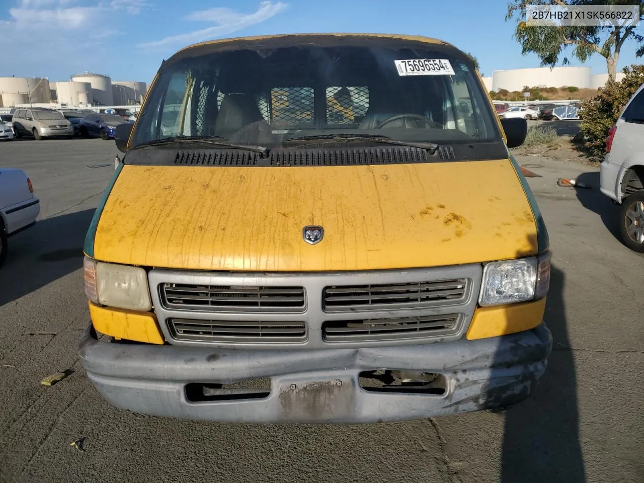 1995 Dodge Ram Van B2500 VIN: 2B7HB21X1SK566822 Lot: 75696554