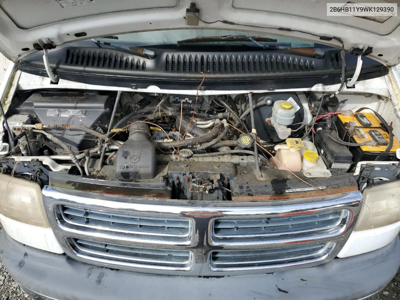 1998 Dodge Ram Van B1500 VIN: 2B6HB11Y9WK129390 Lot: 55708245