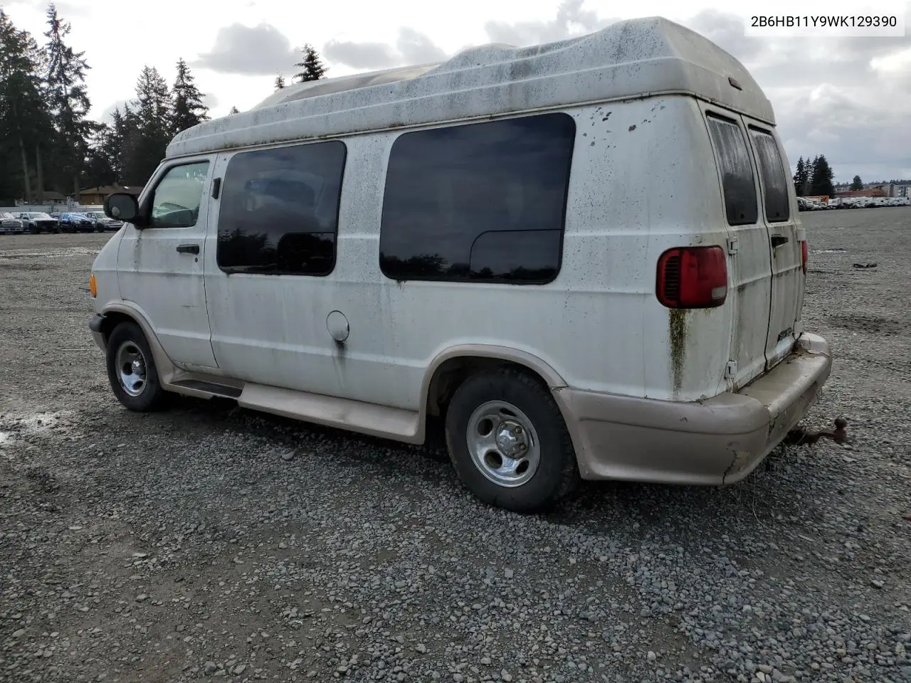 1998 Dodge Ram Van B1500 VIN: 2B6HB11Y9WK129390 Lot: 55708245
