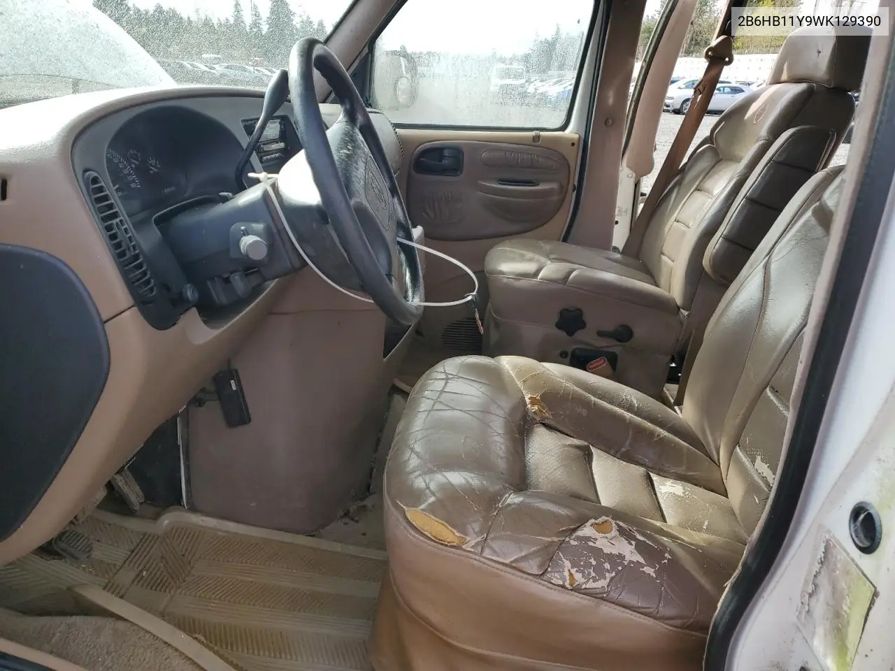 1998 Dodge Ram Van B1500 VIN: 2B6HB11Y9WK129390 Lot: 55708245