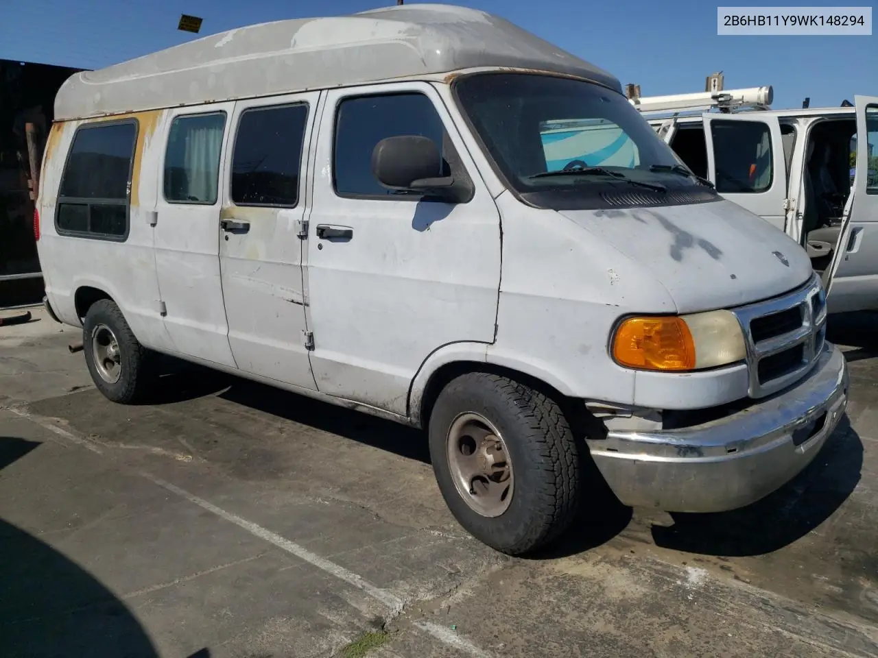 1998 Dodge Ram Van B1500 VIN: 2B6HB11Y9WK148294 Lot: 57423635