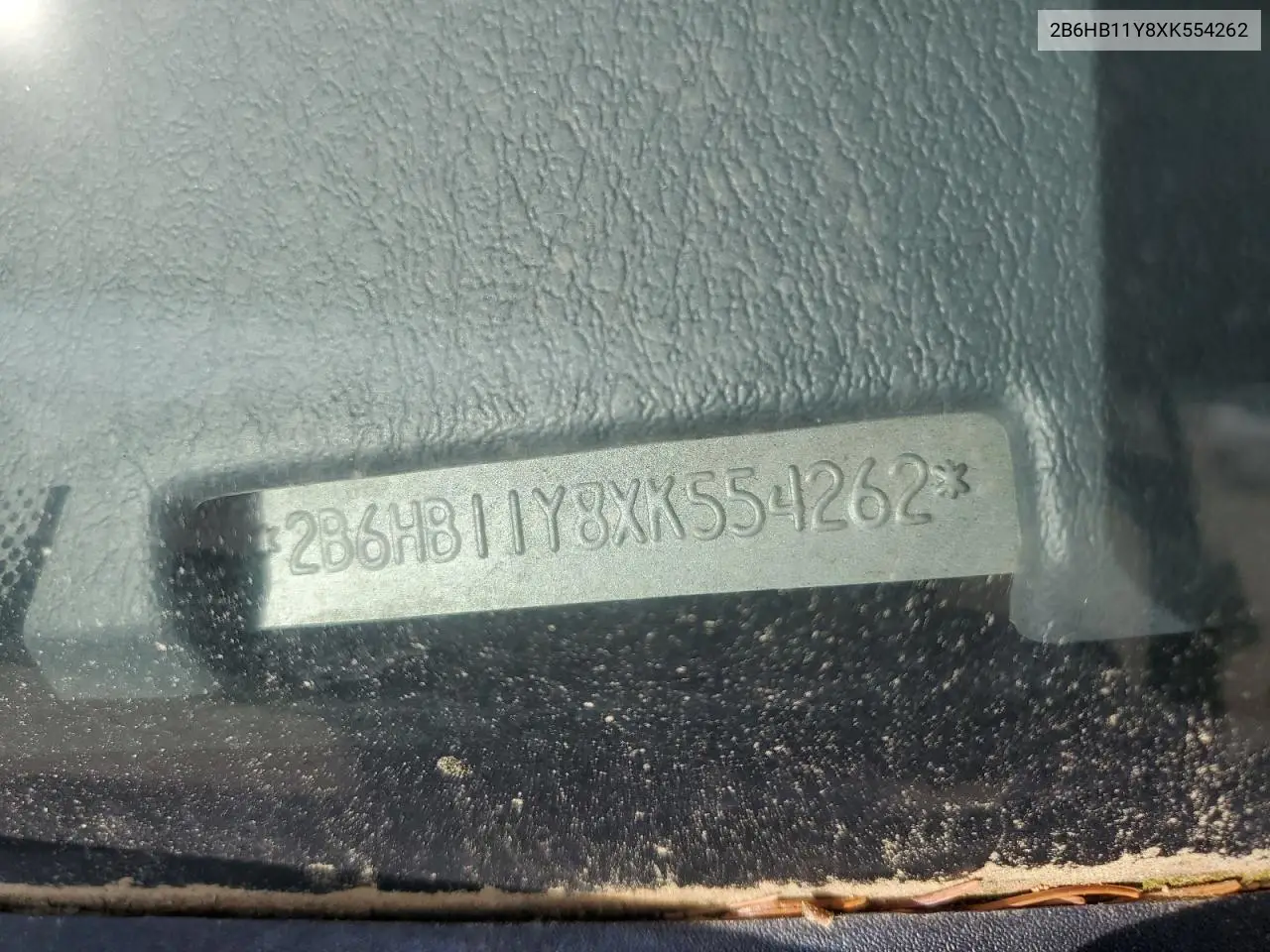 1999 Dodge Ram Van B1500 VIN: 2B6HB11Y8XK554262 Lot: 55888945