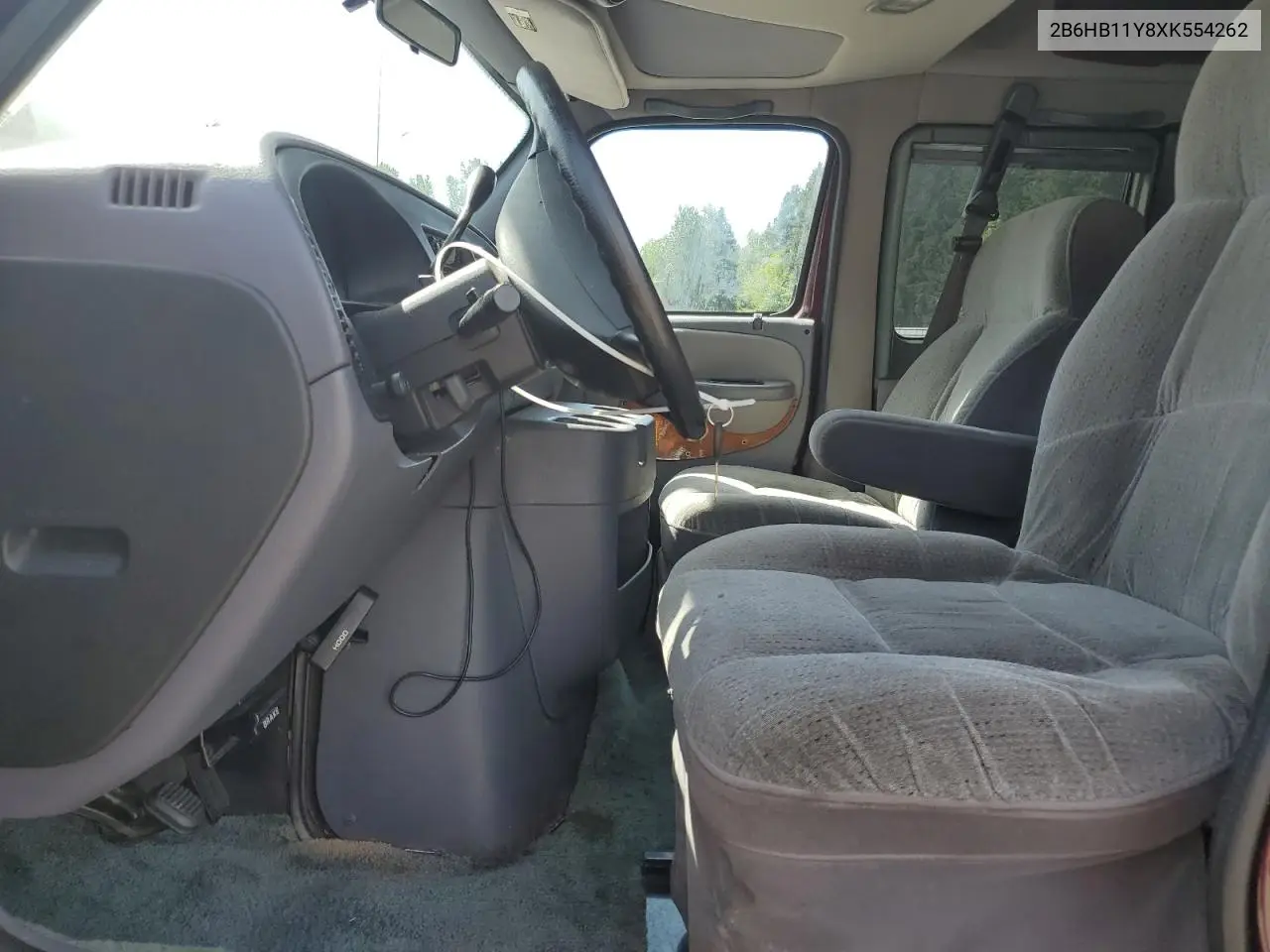 1999 Dodge Ram Van B1500 VIN: 2B6HB11Y8XK554262 Lot: 55888945