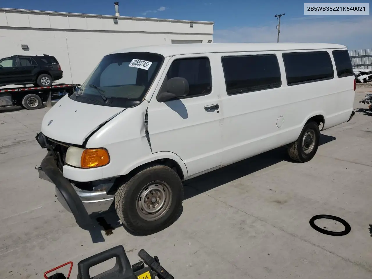 2001 Dodge Ram Wagon B3500 VIN: 2B5WB35Z21K540021 Lot: 60663745
