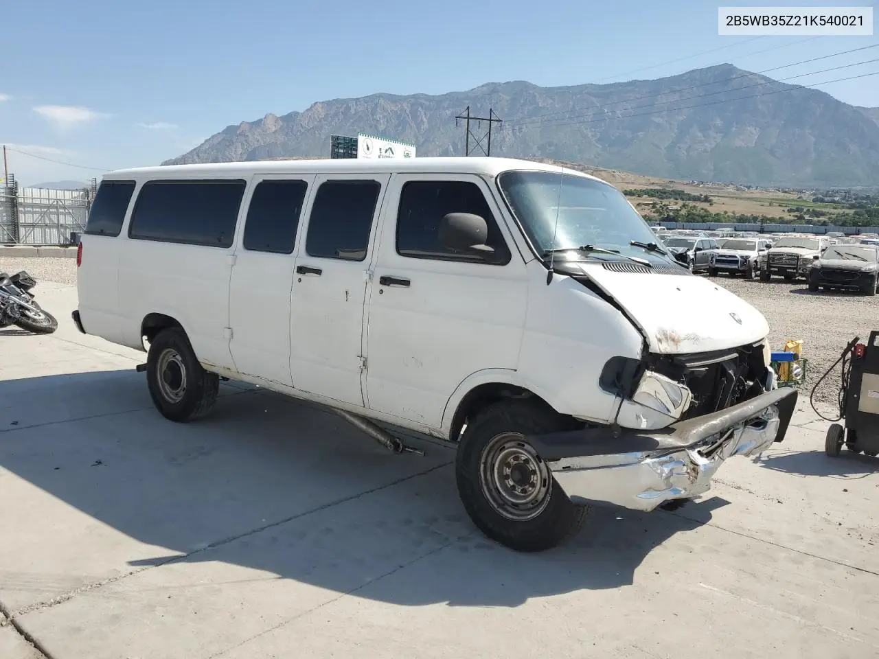 2001 Dodge Ram Wagon B3500 VIN: 2B5WB35Z21K540021 Lot: 60663745