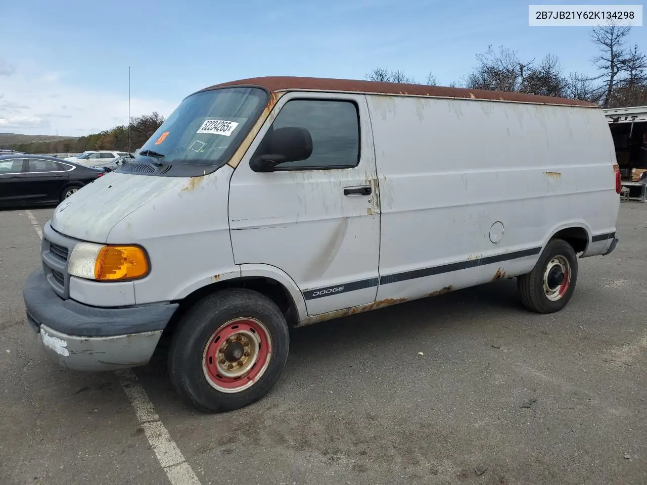 2002 Dodge Ram Van B2500 VIN: 2B7JB21Y62K134298 Lot: 52234265